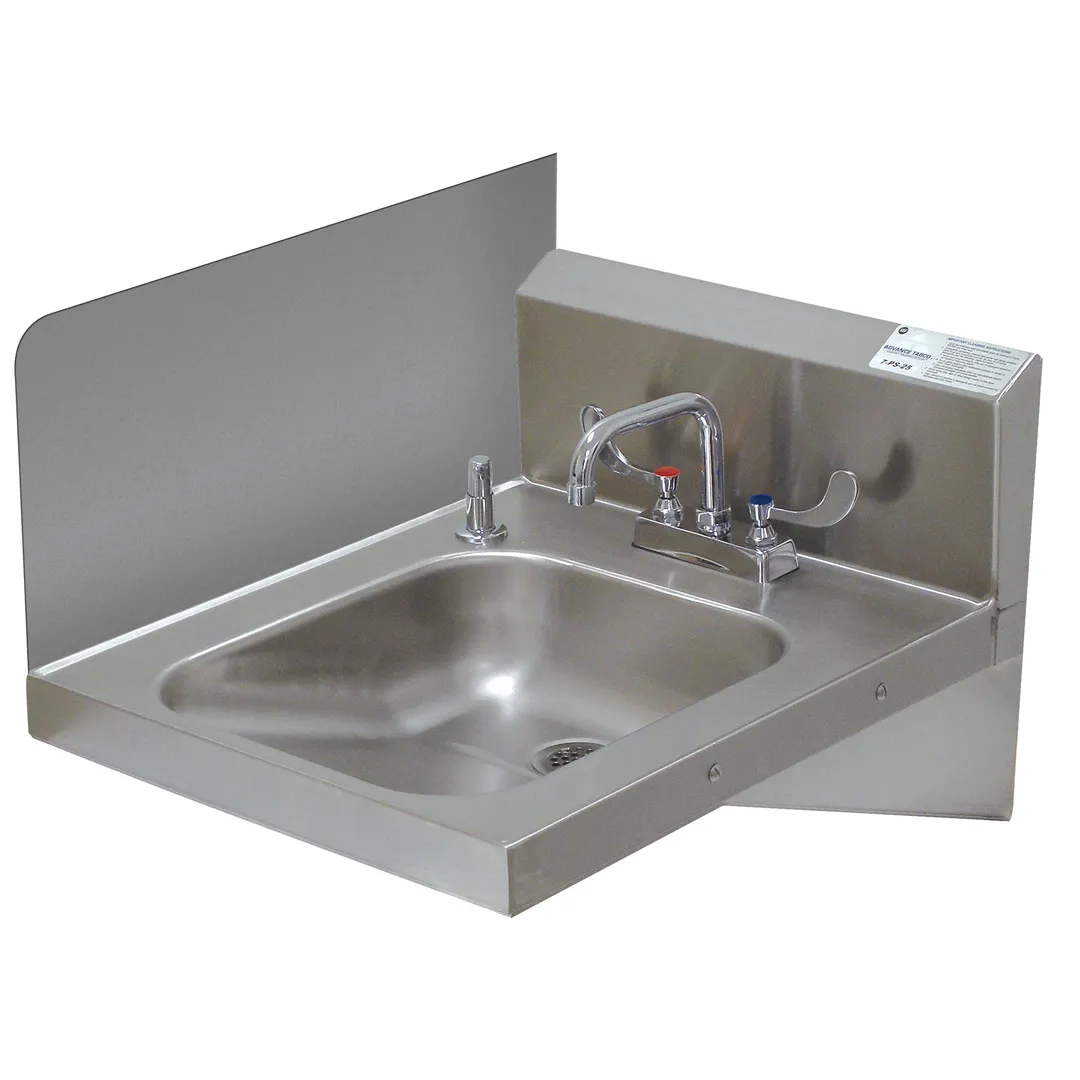 Advance Tabco 7-PS-11D Welded Side Splash, 12"H (Installed Height)