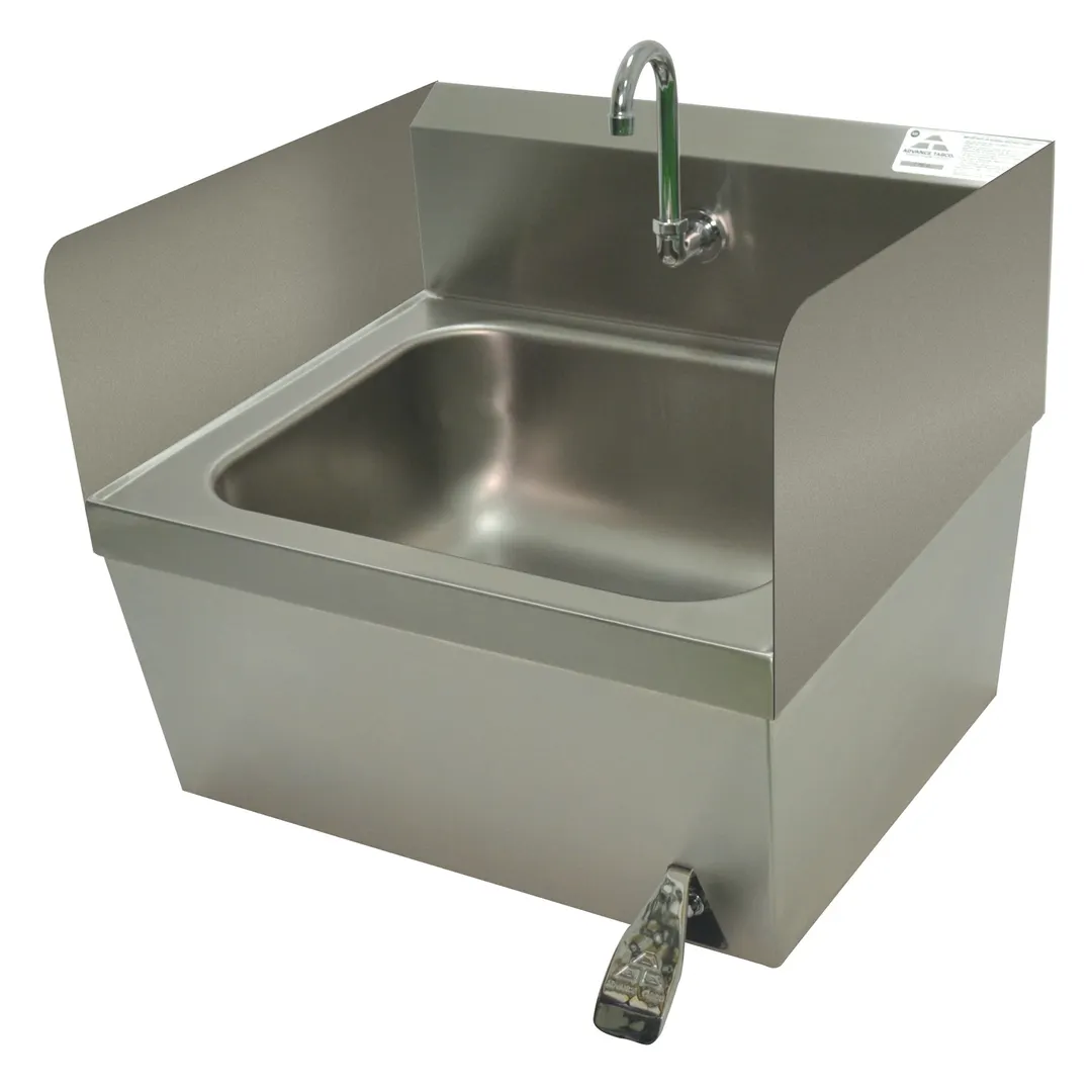 Advance Tabco 7-PS-17F Welded Side Splash, 7-3/4"H (Installed Height)