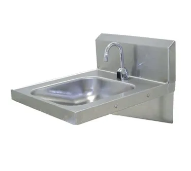 Advance Tabco 7-PS-26 20" Wall Mounted Hand Sink with e-Faucet & Soap Dispenser - 18 gauge