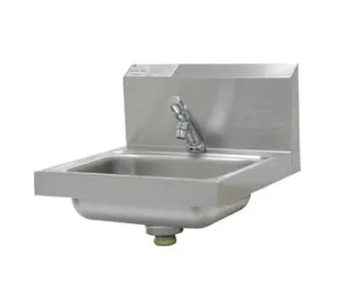 Advance Tabco 7-PS-72 17" Wall Mounted Hand Sink with Faucet - 20 gauge
