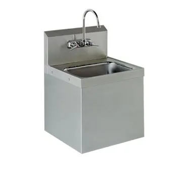 Advance Tabco 7-PS-747 17" Wall Mounted Hand Sink with Faucet & Apron/Skirt