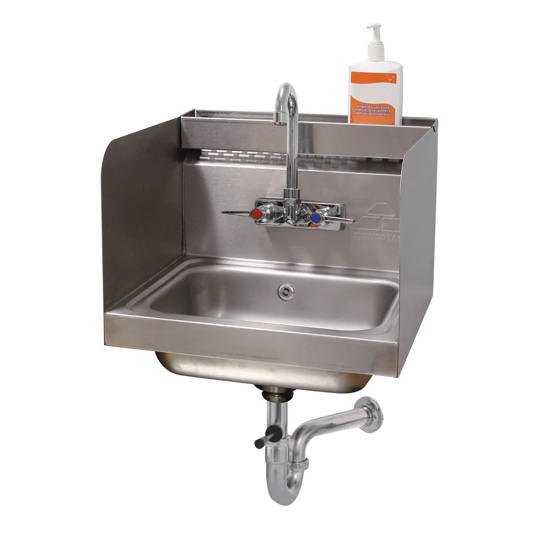 Advance Tabco 7-PS-76 17" Wall Mounted Hand Sink with Faucet - 20 gauge