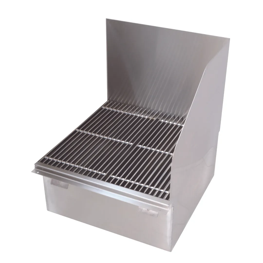 Advance Tabco 9-OP-24FM-SSR 21" Mop Sink, 21"W x 24"L x 10"D Bowl with S.Steel Grating/Right Splash