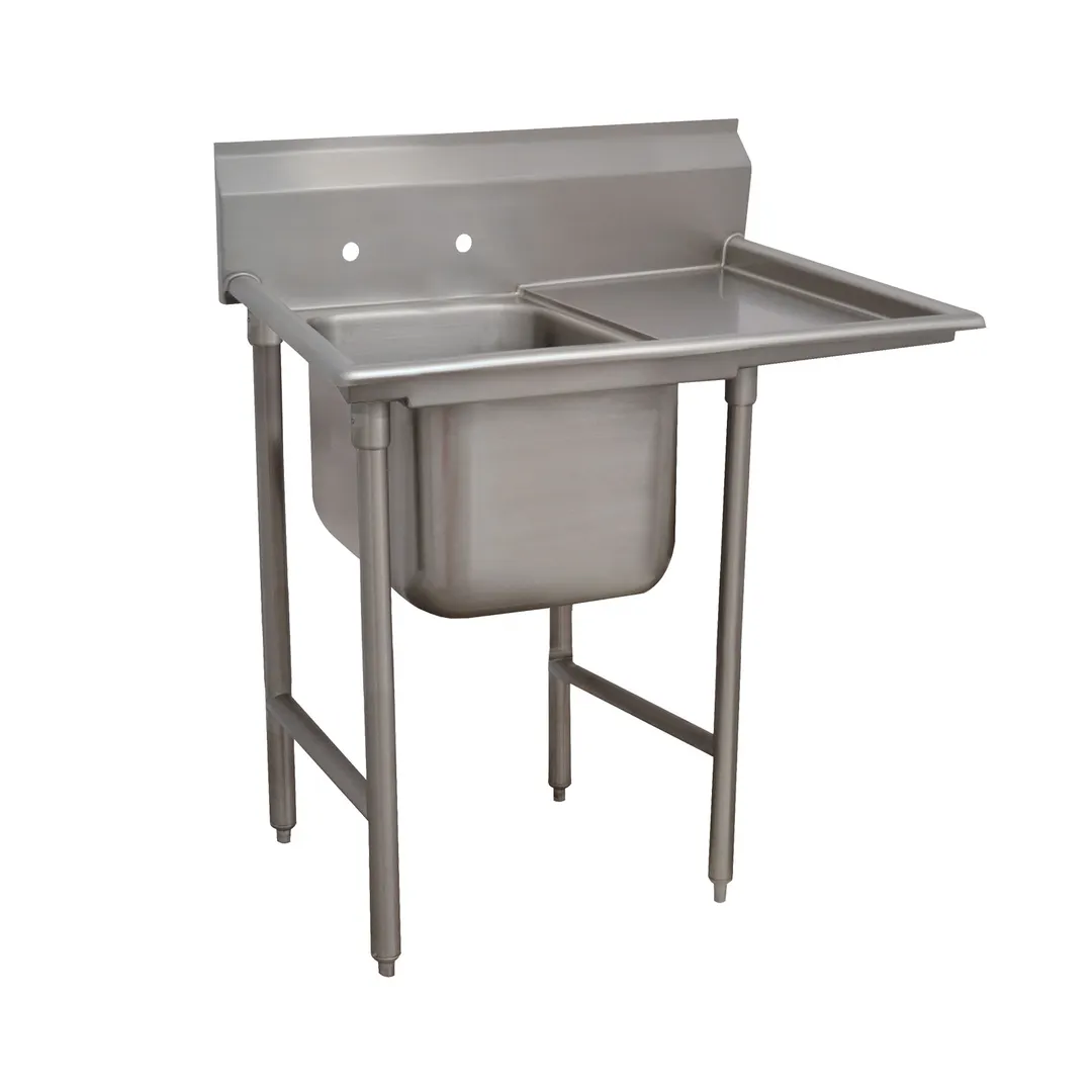 Advance Tabco 93-21-20-18R 44" One Compartment Sink, 20"W x 20"L Bowl With Right-Hand Drainboards