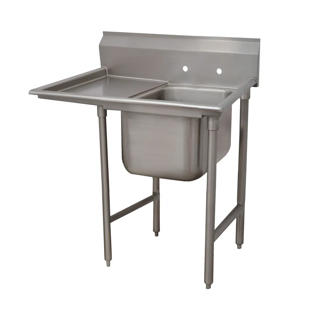 Advance Tabco 93-21-20-24L 50" One Compartment Sink, 20"W x 20"L Bowl With Left-Hand Drainboards