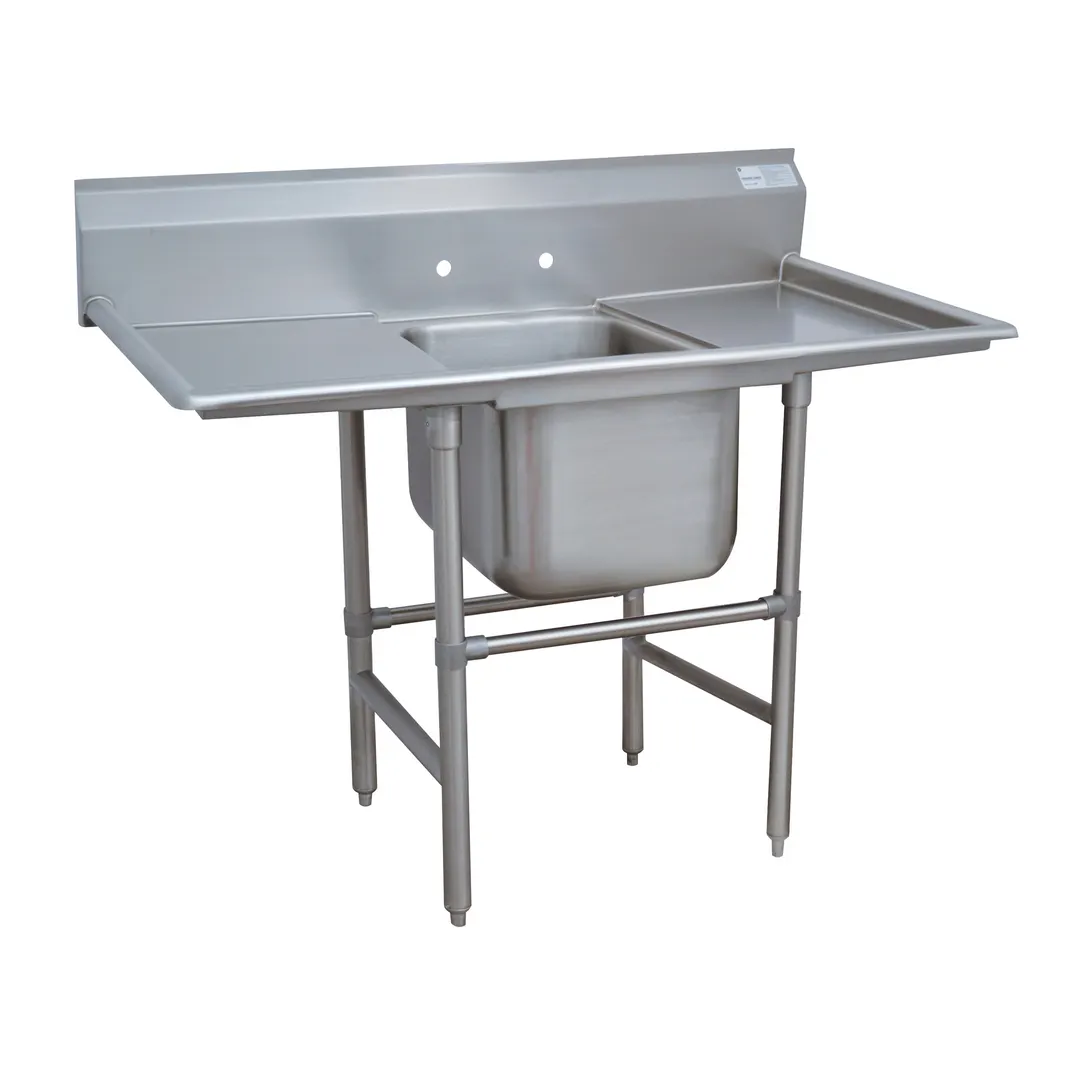Advance Tabco 94-1-24-24RL 66" One Compartment Sink, 16"W x 20"L Bowl With 2 Drainboards