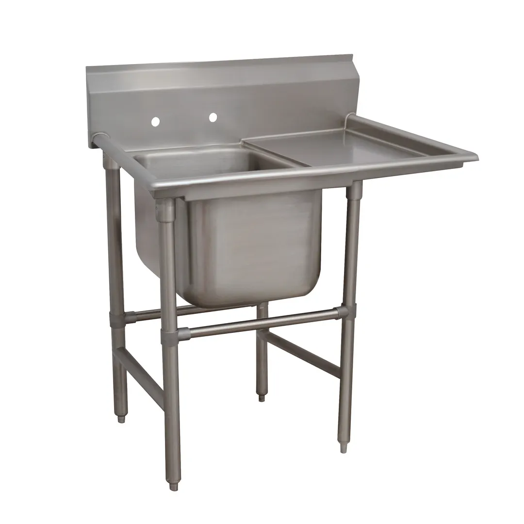 Advance Tabco 94-81-20-24R 50" One Compartment Sink, 20"W x 28"L Bowl With Right-Hand Drainboards