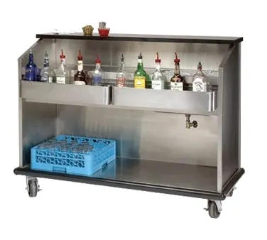 Advance Tabco AMS-5B Portable Bar, 62-1/4"W X 27-1/4"D X 46-5/8"H