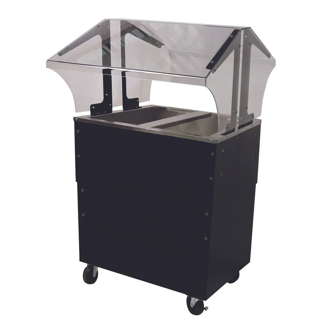 Advance Tabco B2-CPU-B-SB 31" Ice Cooled Portable Food Buffet Table with Enclosed Base, (2) Pan