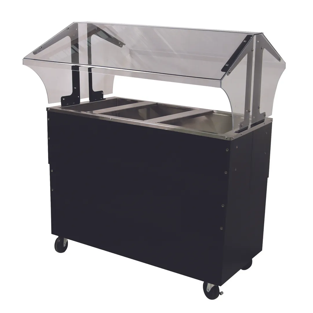 Advance Tabco B3-CPU-B-SB 47"  Ice Cooled Portable Food Buffet Table with Enclosed Base, (3) Pan