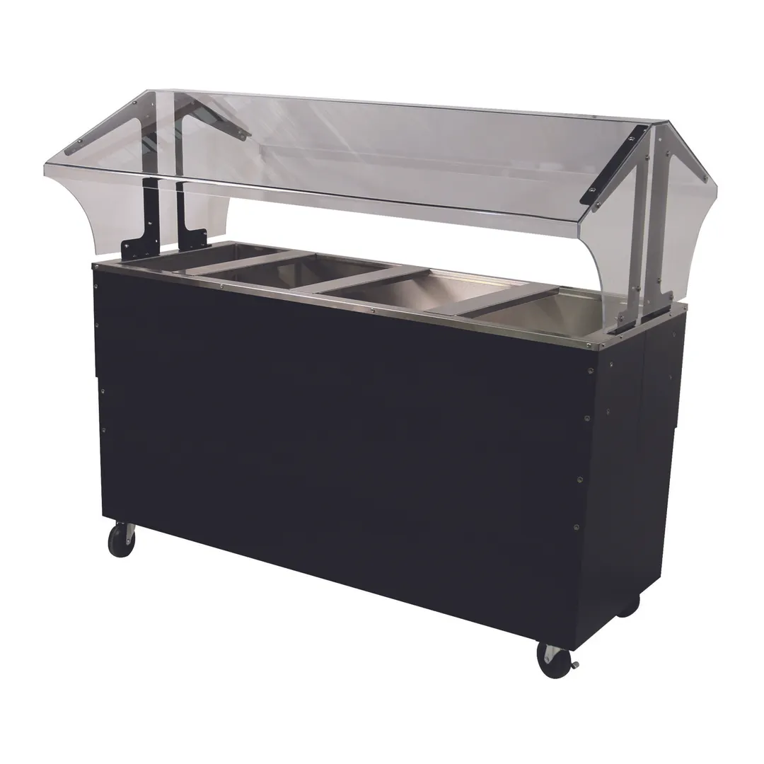 Advance Tabco B4-CPU-B-SB 62"  Ice Cooled Portable Food Buffet Table with Enclosed Base, (4) Pan