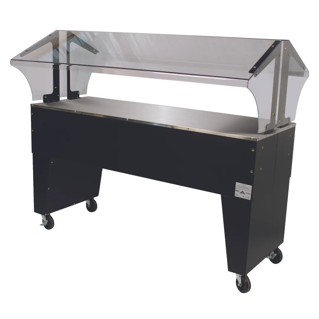 Advance Tabco B4-STU-B 62" Portable Solid Top Buffet Table with Open Base