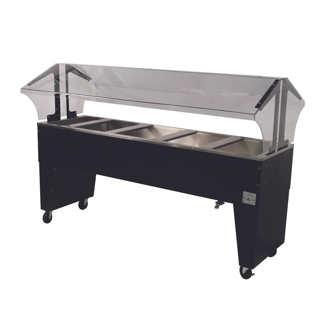 Advance Tabco B5-CPU-B 77"  Ice Cooled Portable Food Buffet Table with Open Base, (5) Pan