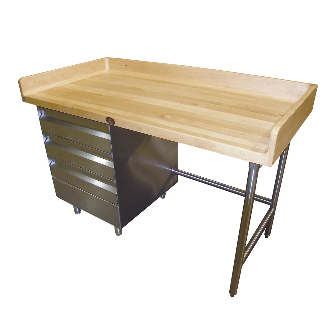 Advance Tabco BST-306L Bakers Top Work Table, 72"W X 30"D