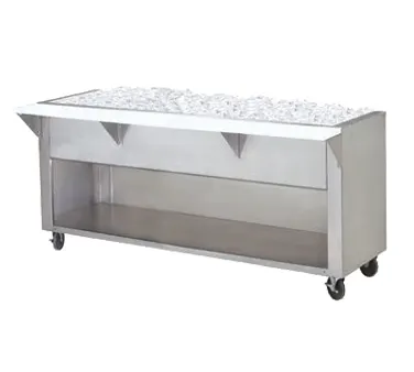 Advance Tabco CPU-3-BS 47" Ice-Cooled Table with Enclosed Base, (3) Pan