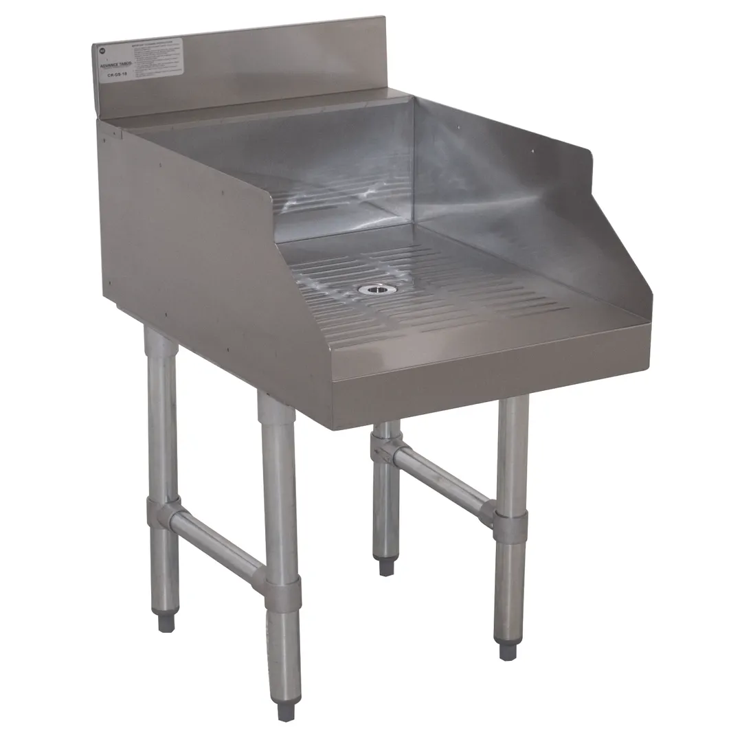 Advance Tabco CR-GS-24 Underbar Basics™ Recessed Drainboard, Underbar