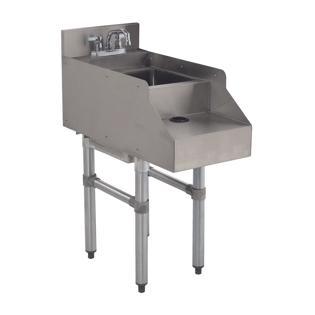 Advance Tabco CR-RS-12-X 12" Underbar Blender Station with Dump Sink & Faucet