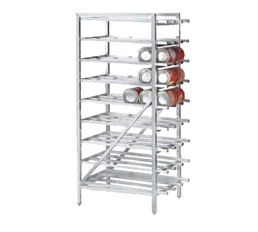 Advance Tabco CR10-162-X Full Size Aluminum Stationary Can Rack w/ 162 Cans Size #10 or 216 Cans Size #5 Capacity