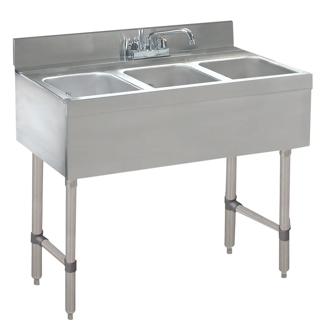 Advance Tabco CRB-33C-X 36" Underbar Sink Units, 3 Compartment without Drainboard - Flyer
