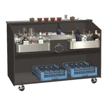 Advance Tabco D-B Portable Bar, 61"W X 24-1/2"D X 43-3/4"H