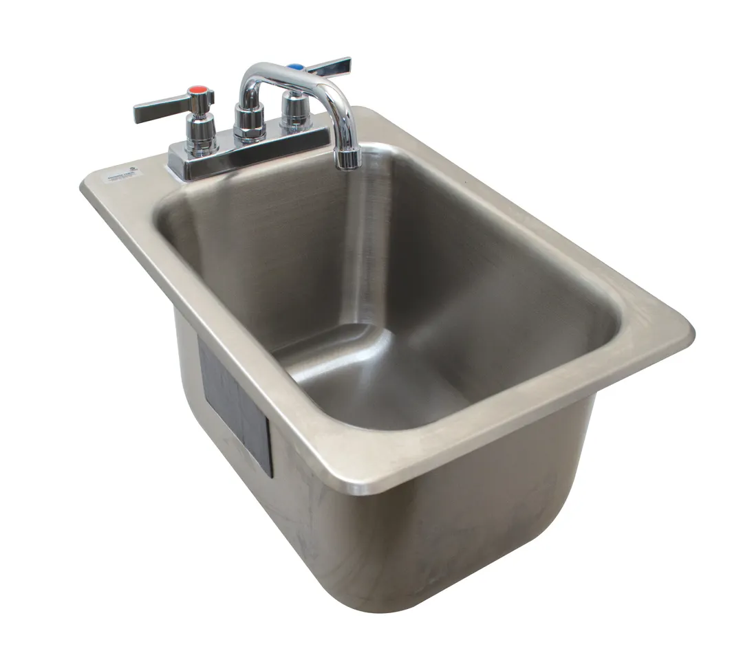 Advance Tabco DBS-1 Bar Sink, Drop-In, 13"W X 19"D (Overall)