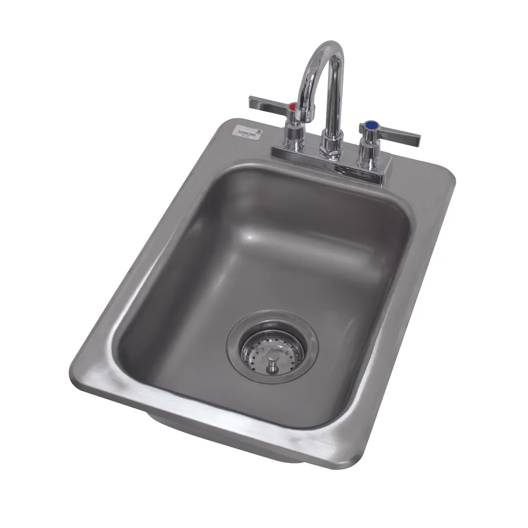 Advance Tabco DI-1-5 Drop-In Bar Hand Sink, 13"W X 19"D Overall