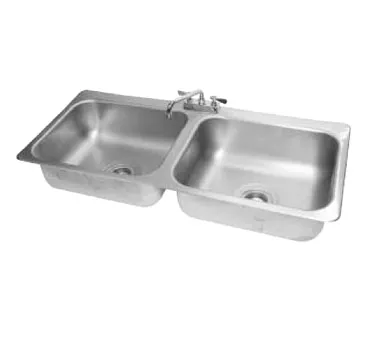 Advance Tabco DI-2-208 Drop-In Sink, 2-Compartment