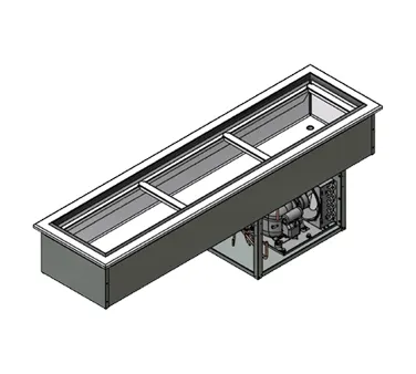 Advance Tabco DISLRCP-3 Slim Series Cold Food Well Unit, Drop-In