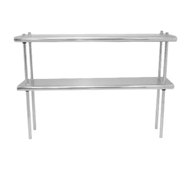 Advance Tabco DS-12-144R Overshelf, Table Mounted, Double, 144"W X 12"D