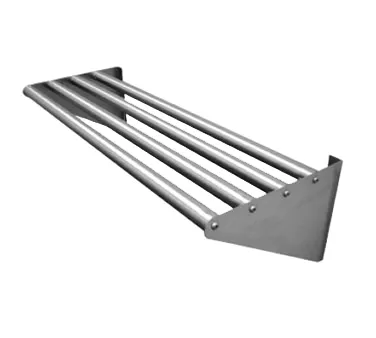 Advance Tabco DT-6R-48 Stainless Steel Tubular Wall Mounted Drainage Shelf - 48"W x 15"D