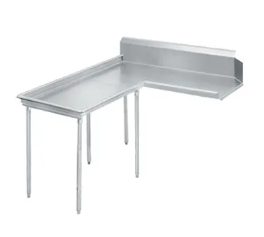 Advance Tabco DTC-G70-108L Island-Clean "L" Shaped Dishtable w/ Left Table, 10.5" Backsplash