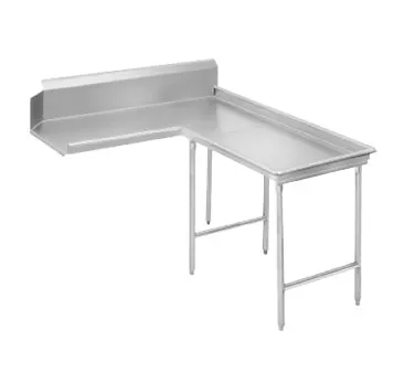 Advance Tabco DTC-G70-60R Island-Clean "L" Shaped Dishtable w/ Right Table, 10.5" Backsplash