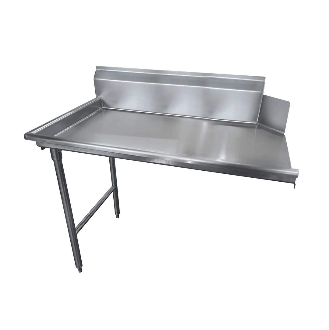 Advance Tabco DTC-S30-24L 23" Clean Straight Dishtable w/ Left Drainboard, 10.5" Backsplash
