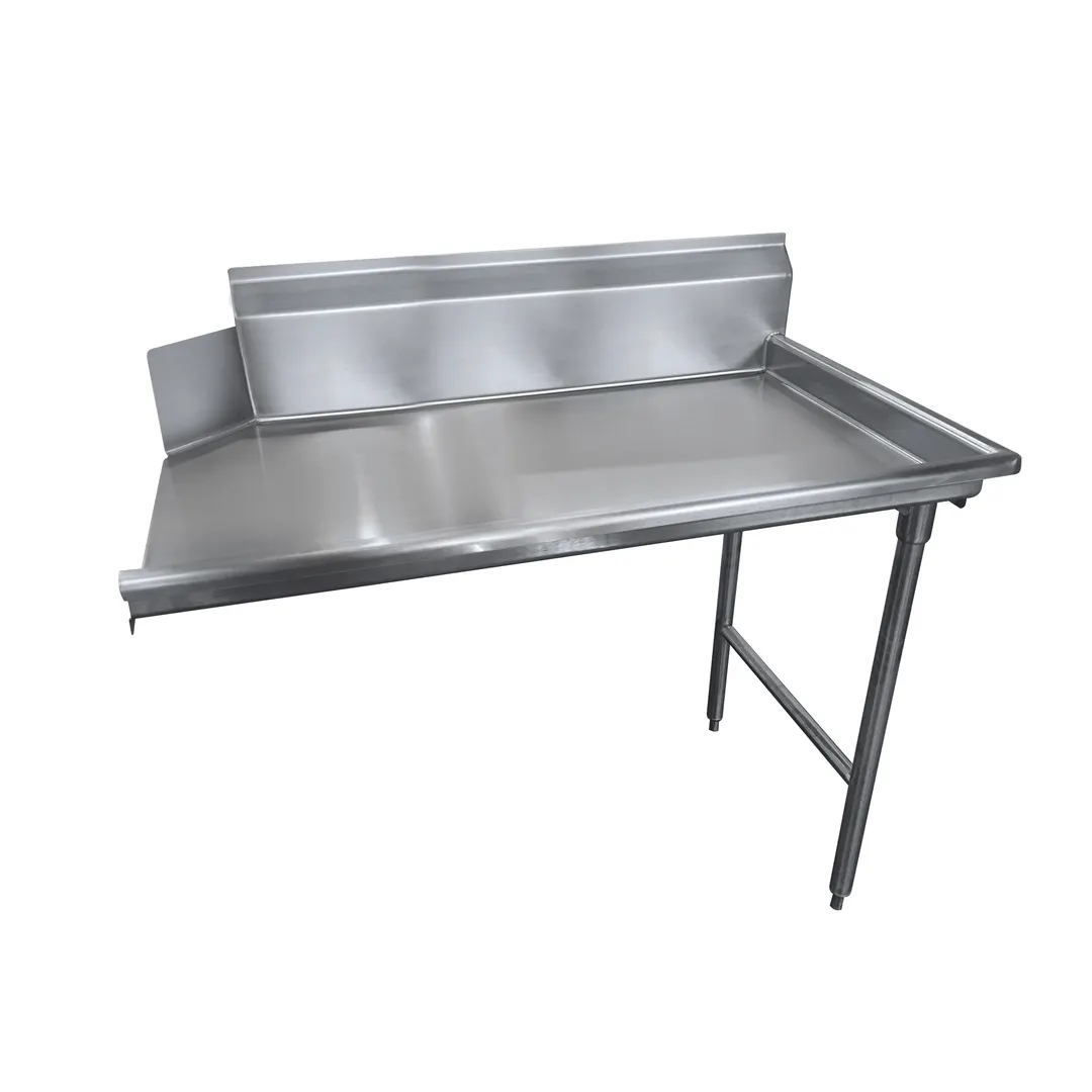 Advance Tabco DTC-S70-96R-X 95" Clean Straight Dishtable w/ Right Table, 10.5" Backsplash