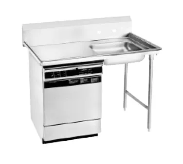 Advance Tabco DTU-U60-48R Undercounter Soiled Dishtable w/ Sink On Right, 10-1/2" Backsplash