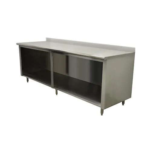 Advance Tabco EEK-SS-3010-X 120" Special Value Cabinet Base Open Front Work Table / Flyer