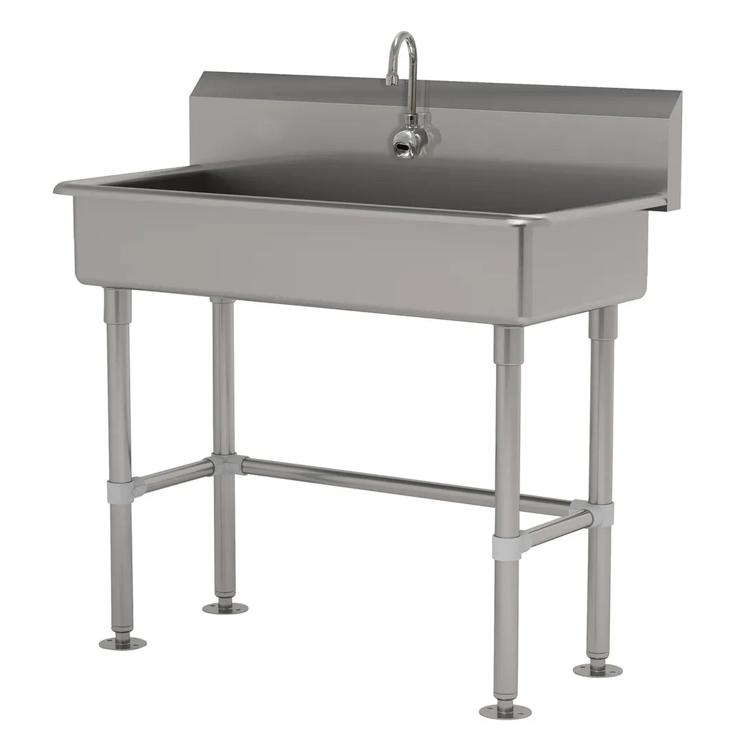 Advance Tabco FC-FM-1-EFADA 40" Freestanding Hand Sink with e-Faucet - 16 gauge