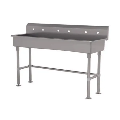 Advance Tabco FC-FM-60-ADA-F 60" Freestanding Multi-Station Hand Sink w/Wrist Faucet - 16 gauge