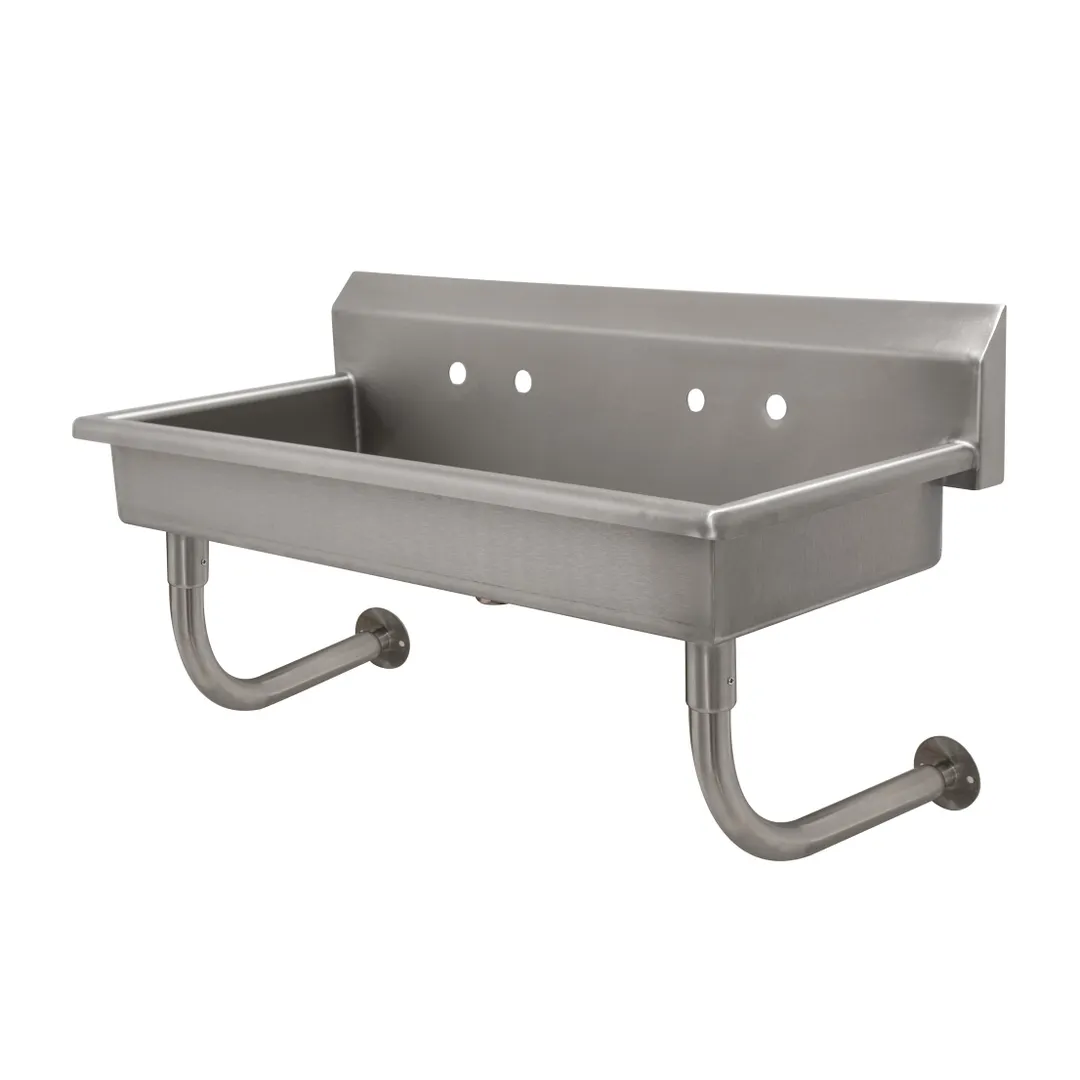 Advance Tabco FC-WM-40-ADA 40" Wall Mounted Multi-Station Hand Sink without Faucet - 16 gauge