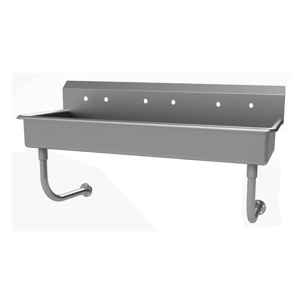 Advance Tabco FC-WM-60-ADA 60" Wall Mounted Multi-Station Hand Sink without Faucet - 16 gauge