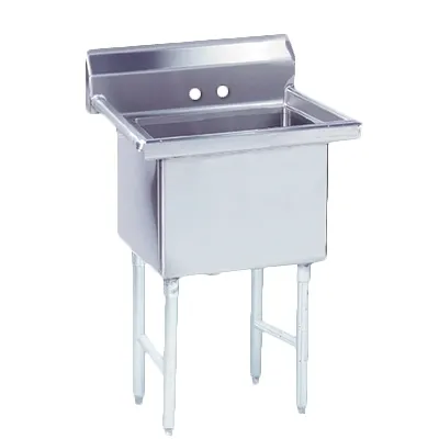 Advance Tabco FS-1-1620 21" One Compartment Sink, 16"W x 20"L Bowl Without Drainboards