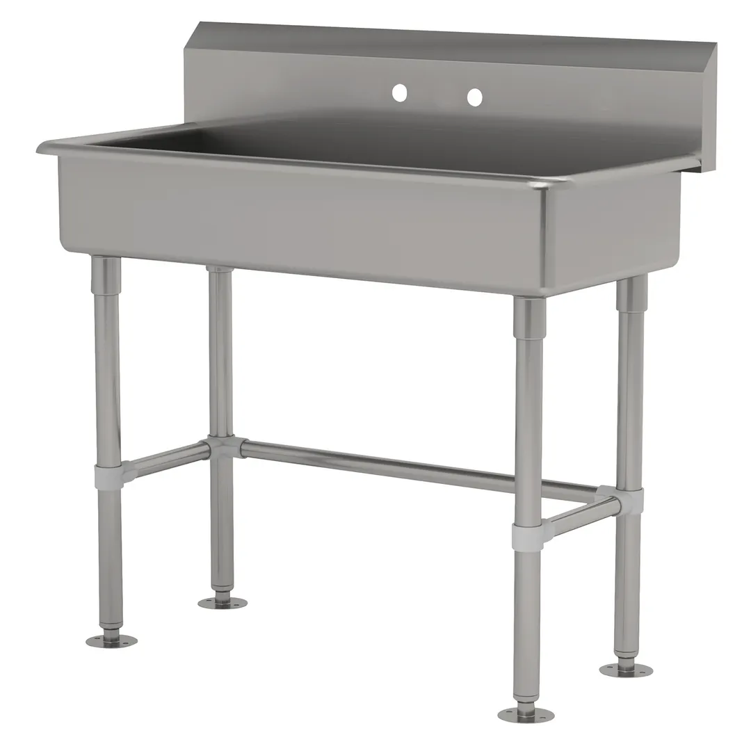 Advance Tabco FS-FM-1-ADA 40" Freestanding Hand Sink without Faucet - 14 gauge