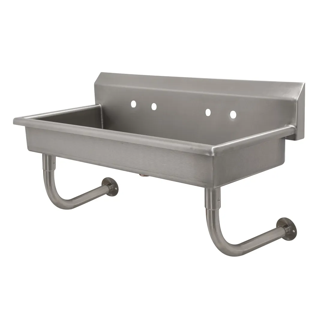 Advance Tabco FS-WM-40-ADA 40" Wall Mounted Multi-Station Hand Sink without Faucet - 14 gauge
