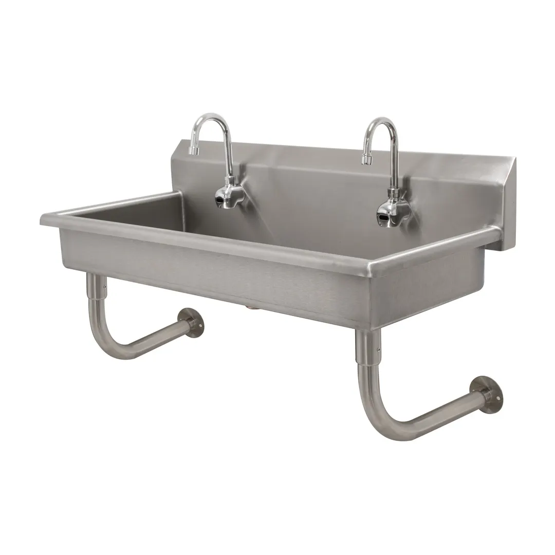 Advance Tabco FS-WM-40EFADA Wall Mounted Multi-Station Hand Sink with e-Faucet - 14 gauge