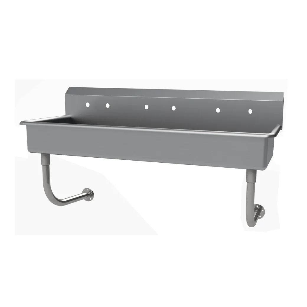Advance Tabco FS-WM-60-ADA 60" Wall Mounted Multi-Station Hand Sink without Faucet - 14 gauge