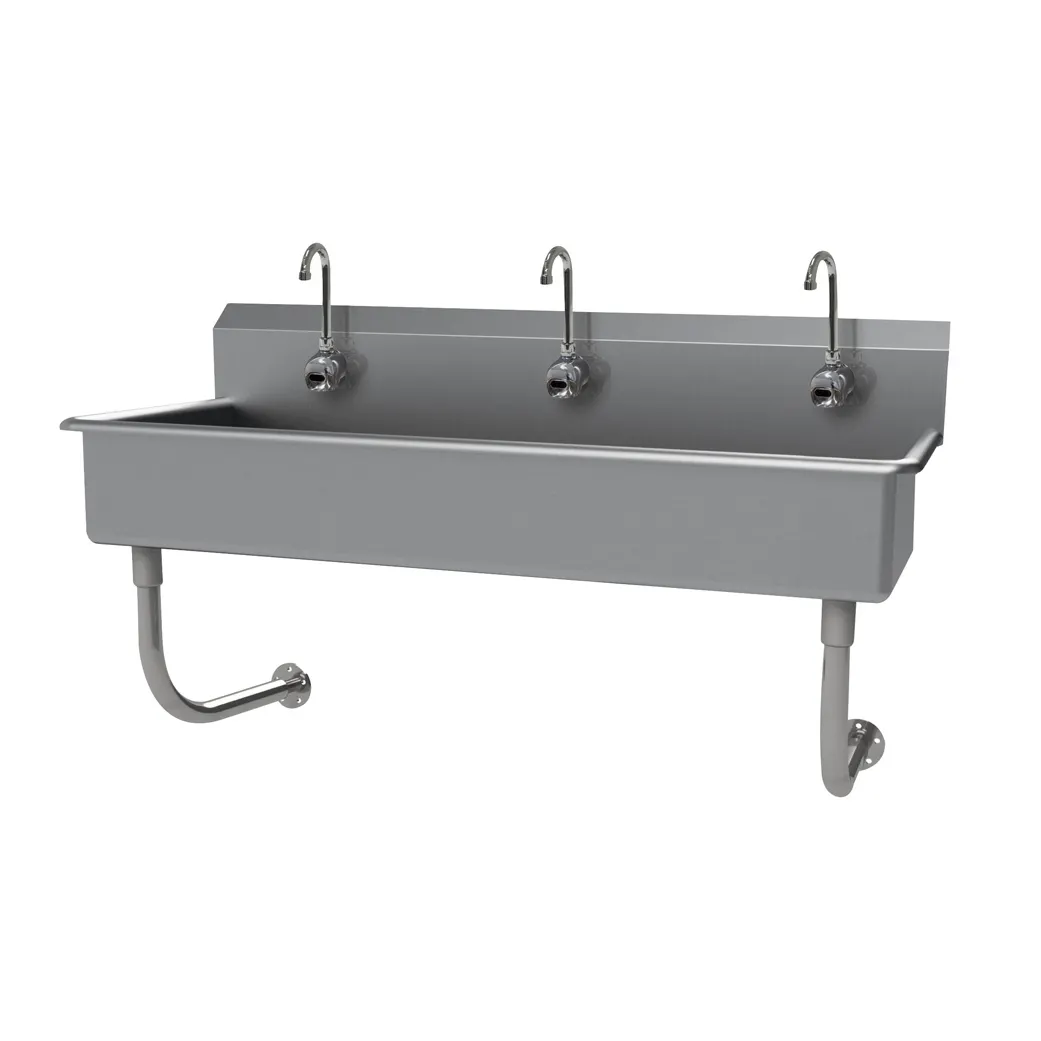 Advance Tabco FS-WM-60EF 60" Wall Mounted Multi-Station Hand Sink with e-Faucet - 14 gauge