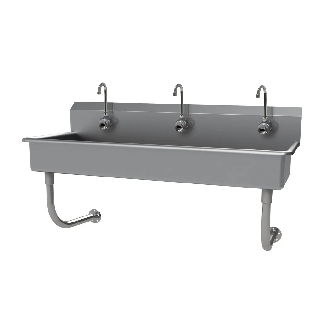 Advance Tabco FS-WM-60EFADA 60" Wall Mounted Multi-Station Hand Sink with e-Faucet - 14 gauge