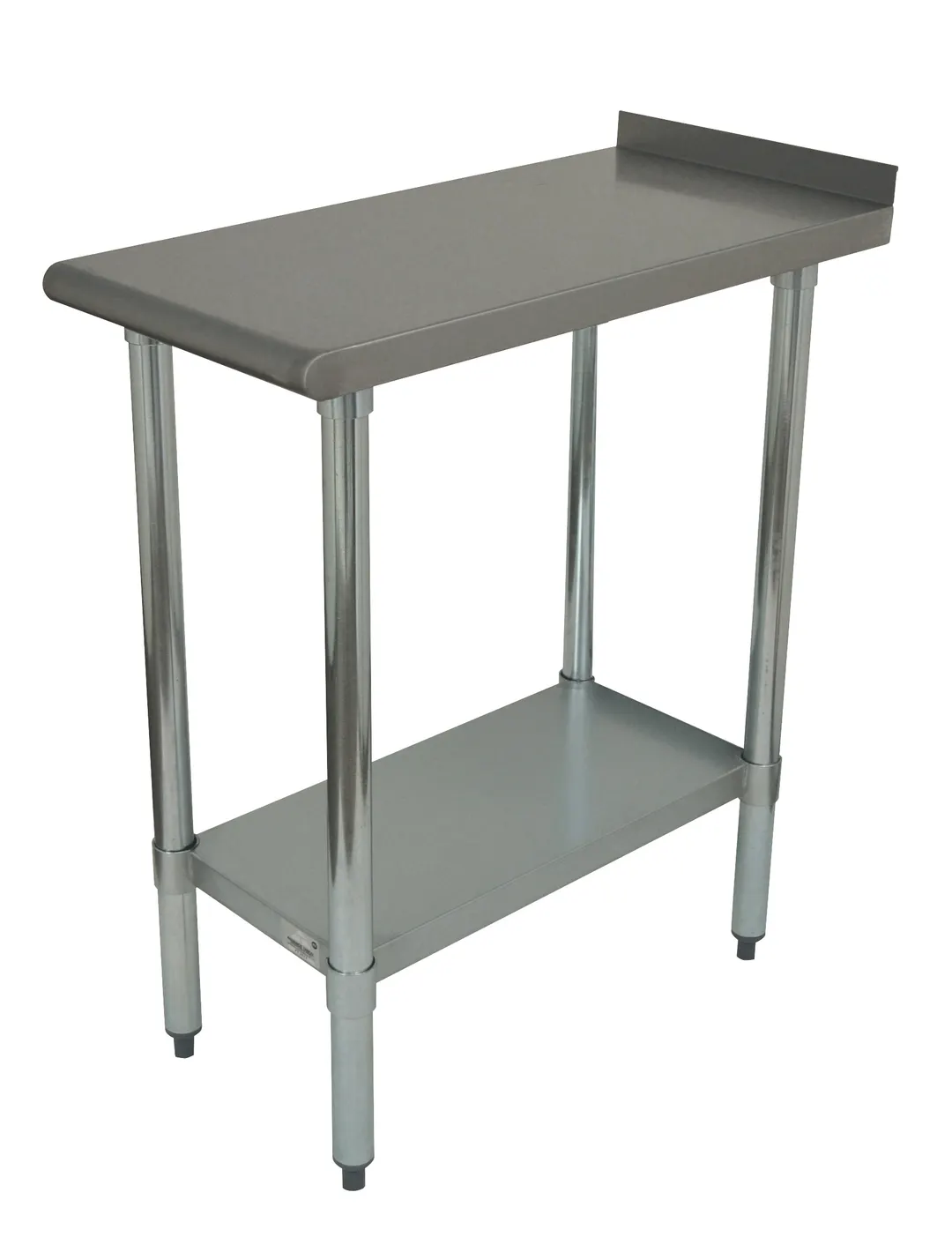 Advance Tabco FTS-3612-X 12" Open Base Work Table with Undershelf / Upturn