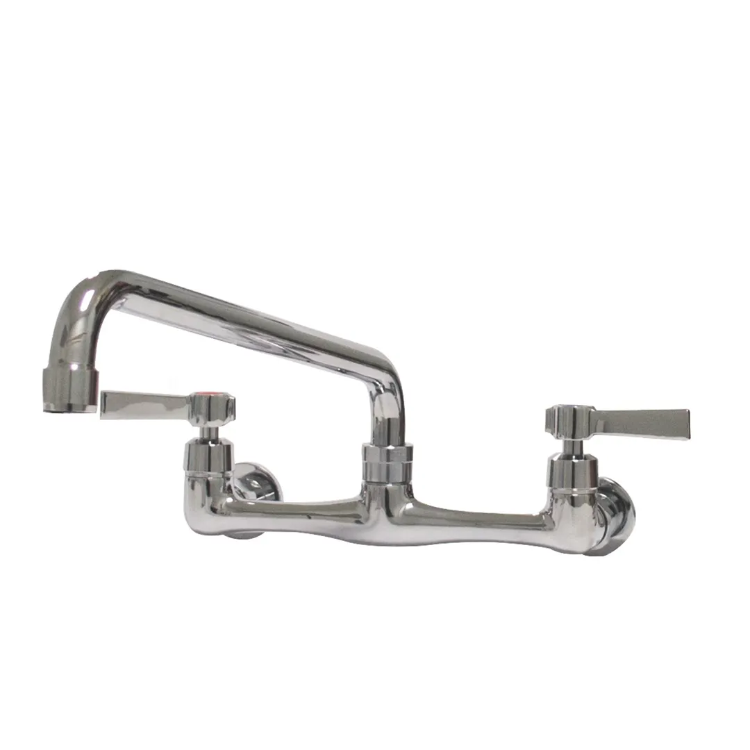 Advance Tabco K-101 Faucet, 8" Oc, Splash Mounted with 8" Swing Spout, Lead Free