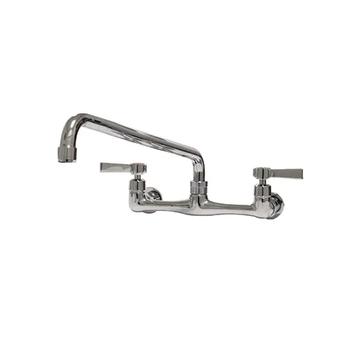Advance Tabco K-11 Faucet, 8" Oc, Splash Mounted with 14" Swing Spout, Lead Free